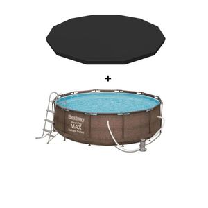 kit Piscina Deluxe 9.150L + Cobertura  3,66m - BESTWAY