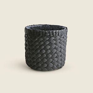 Cachepô Bossa Fibra Preto 20cm - A\CASA