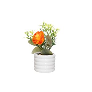 Vaso de Cerâmica Magnolia Branco 6 cm