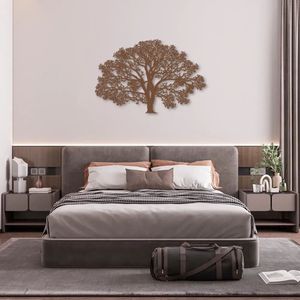 Quadro Escultura de Parede Árvore da Vida 150x99 Marrom