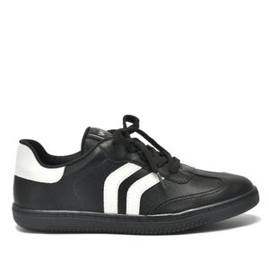 Tênis Feminino Via Marte Casual 129-003 Preto Branco
