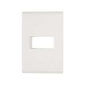 Placa 1 Posto Horizontal 4x2 Tramontina Liz Branca 120 unidades