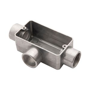 Condulete Tipo T 3/4 Fixo Tramontina sem Tampa com Rosca BSP e sem Pintura