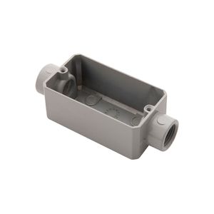 Condulete Fixo 1/2 Tipo C Tramontina com Rosca BSP com Pintura Eletrostática sem Tampa