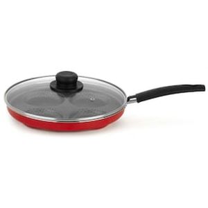 Frigideira para Ovos Multiflon Gourmet com Revestimento Antiaderente Ultra 7 Vermelha - 26 cm