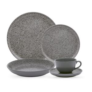 Jogo de Jantar 20 Peças Ryo Chá Flat Gray Oxford