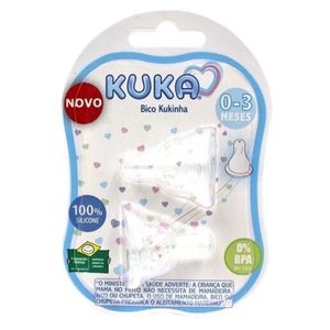 BICO PARA MAMADEIRA KUKINHA C/ 2 UNID. (0-3 MESES)