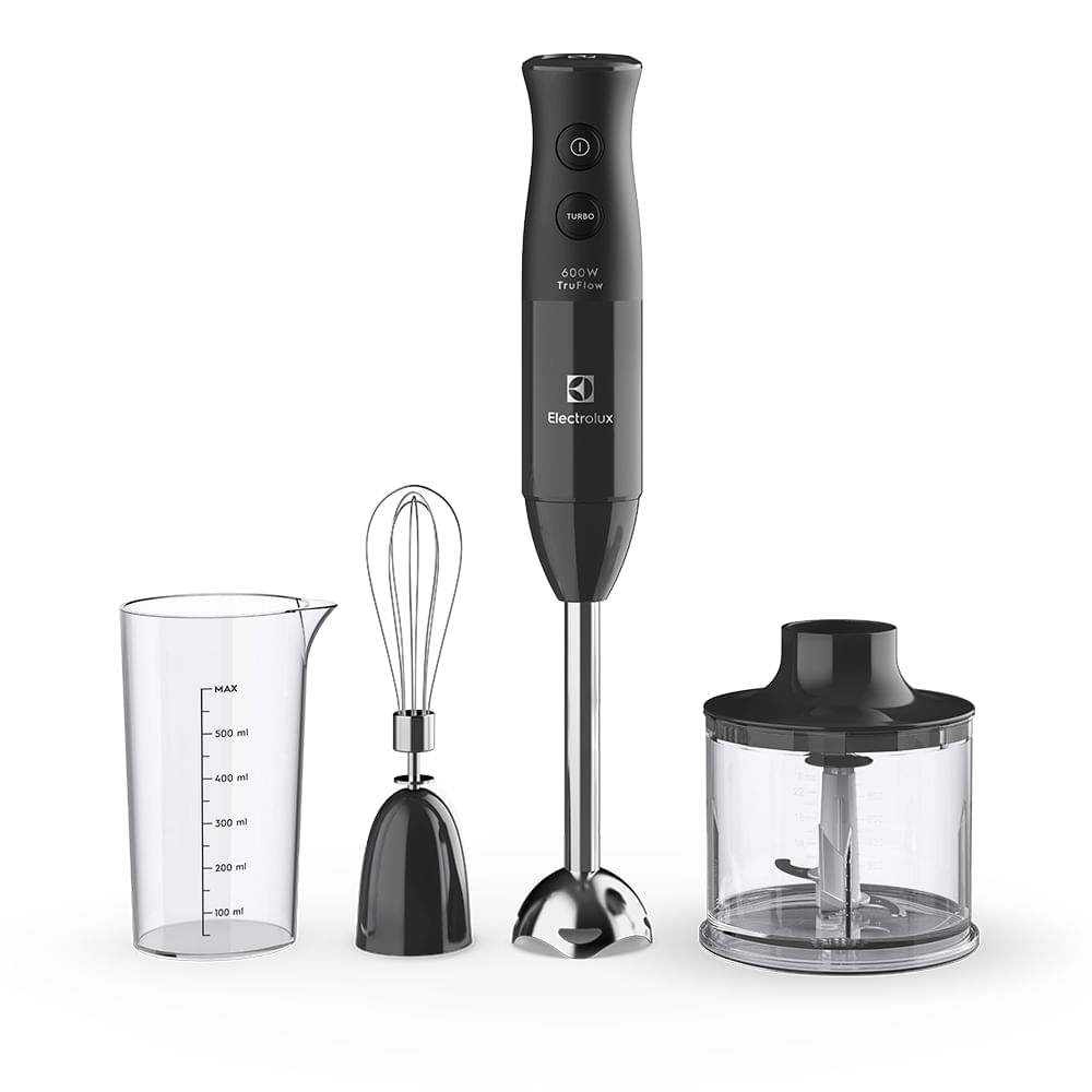 Mixer 3 em 1 Electrolux Cinza 600W com Haste em Inox e Tecnologia