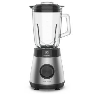 Liquidificador Electrolux 700w 1,5L Experience com Copo de Vidro e Tecnologia TruFlow  Cor Inox Preto (EBS30)