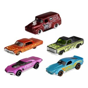 Carrinhos Hot Wheels HW Flames 1806 com 5 Carros - Mattel