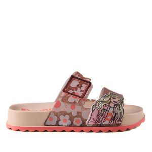 Chinelo Slide Infantil Menina Grendene 22899 Bege Rosa