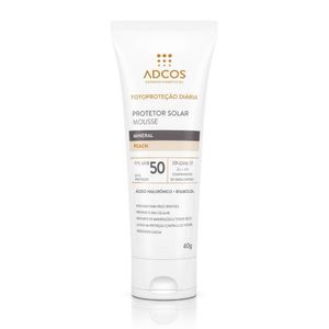 Protetor Solar Facial Adcos Mousse Peach Fps50 40g