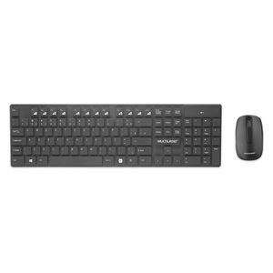 Teclado e Mouse Sem Fio Teclas Flutuantes PT - Multilaser