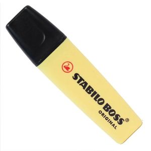 Caneta Marca Texto Stabilo Boss Pastel Amarelo