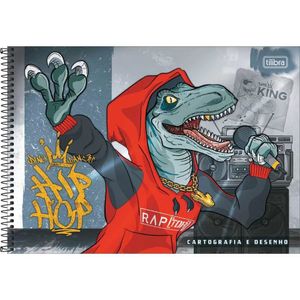 Caderno de Cartografia 80 Folhas Raptor Capa 5 - Tilibra