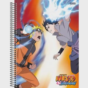 Caderno Univ. 1 Mat. 80 fls Naruto Capa 2 - São Domingos