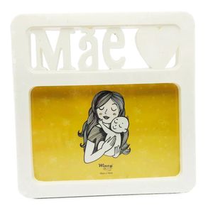 Porta Retrato Mãe 10x15cm PHC01174 Branco - Wincy