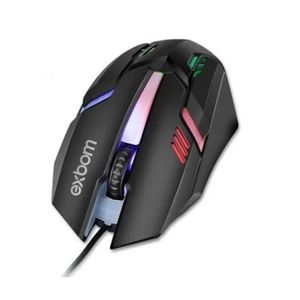 Mouse Gamer c/ Iluminação RGB 1200dpi Preto MS-62 - Exbom