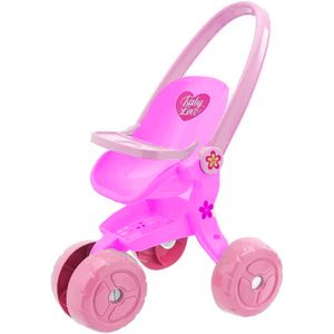 Carrinho De Boneca Baby Love Toda Rosa -Usual Brinquedos