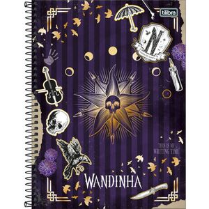 Caderno Univ. 10 Matérias 160Fls Wandinha Capa 1 - Tilibra