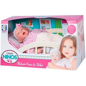 Boneca Ninos Reborn Boca Aberta Menina 2211 - Cotiplás