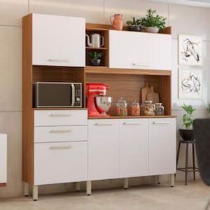 Cozinha Compacta Demóbile Savoy com 6 Portas, 2 Gavetas e 2 Prateleiras - 178cm de largura