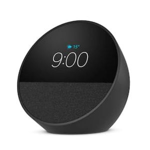 Echo Spot (2024) com Alexa, Despertador Inteligente com Som Vibrante  Preto