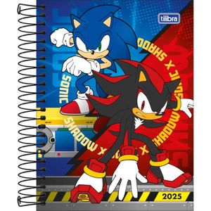 Agenda Espiral Sonic The Hedgehog 2025 Capa 1 - Tilibra