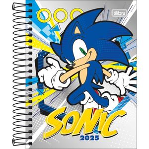 Agenda Espiral Sonic The Hedgehog 2025 Capa 4 - Tilibra