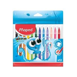 Caneta Hidrográfica Color'Peps Ocean com 12 Cores - Maped