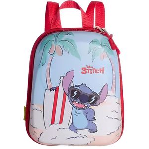 Lancheira Escolar Stitch Praia 3857AX24 27x22 cm - Maxtoy