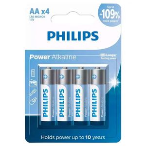 Pilha Alcalina AA 4 Unidades LR6P4B/59 - Philips