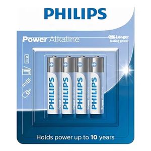 Pilha Alcalina AAA 4 Unidades LR03P48/59 - Philips