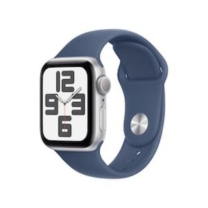 Apple Watch SE GPS, Caixa Prateada de Alumínio  40 mm e Pulseira Esportiva Denim  M/G