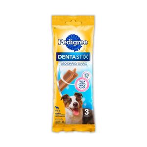 Petisco Dentastix para Cães Adultos Raças Médias com 3 unidades de 77g - PEDRIGREE