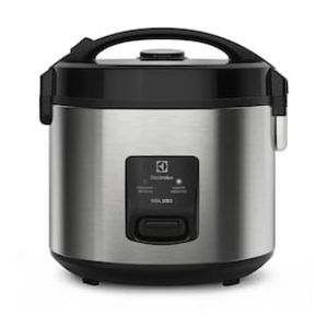 Panela Elétrica de Arroz Electrolux Efficient ERC20 por Rita Lobo com Trava de Segurança 3,5L  Inox e Preta