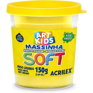 Massinha de Modelar 150g Amarelo Limão - Acrilex