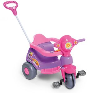 Triciclo Velocita 2 em 1 Lilás/Rosa 959 - Calesita