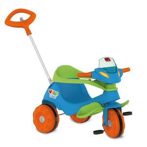 Triciclo VELOBABY Passeio & Pedal Azul - Bandeirante