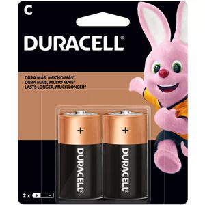 Pilha Alcalina C com 2 Unidades - Duracell