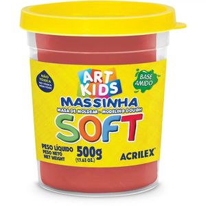 Massinha de Modelar Soft 500g Vermelha - Acrilex