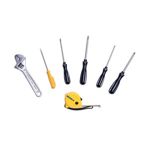 Kit de Ferramentas Tramontina com Chaves de Fenda Chave Ajustável e Trena 7 peças