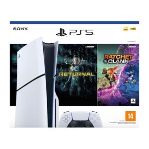 Console PS5 Sony Slim 1TB Midia Fisica + 2 Jogos Sony + 1 Controle