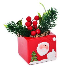 Vaso Papai Noel Flores NTD92003 - Wincy