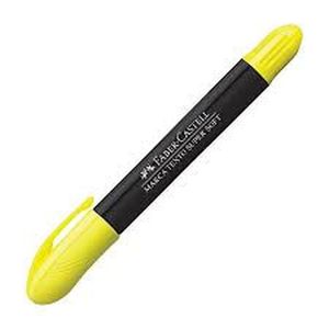 Marca Texto SuperSoft Gel Amarelo - Faber-Castell