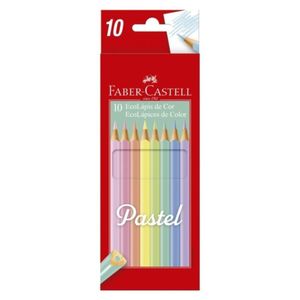 EcoLápis de Cor 10 Cores em Tom Pastel - Faber-Castell