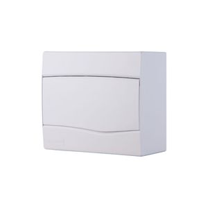 Quadro de Distribuição de Sobrepor 9 DIN ou 6 NEMA Tramontina com Porta Branca