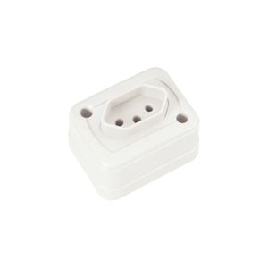 Tomada de Sobrepor 2P+T 10 A 250 V Tramontina Branco