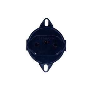 Tomada 2P+T Tramontina 10 A 250 V Preta