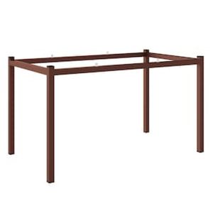 Base de Mesa Retangular Fabone Alexa para Tampo de Vidro com 140X80 cm - Cobre